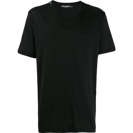 Dolce & Gabbana t-shirt con scollo a v - nero