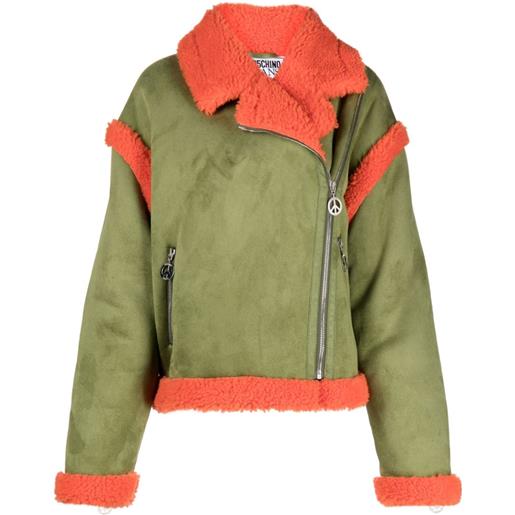 MOSCHINO JEANS giacca con dettagli a contrasto - verde