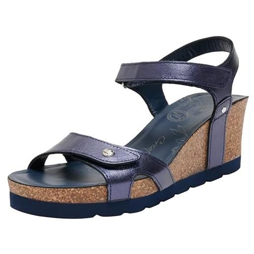 Panama Jack julia shine, sandali con zeppa donna, oro b003, 42 eu