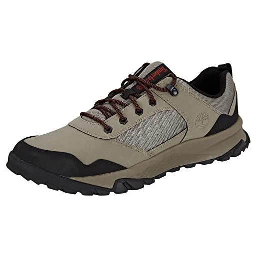Timberland lincoln peak lite f/l low, scarpe da escursionismo, uomo, dark brown leather, 46 eu