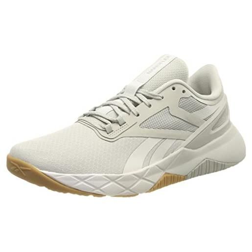 Reebok nanoflex tr, sneaker unisex - adulto, ftwr white soft ecru rose gold, 40 eu