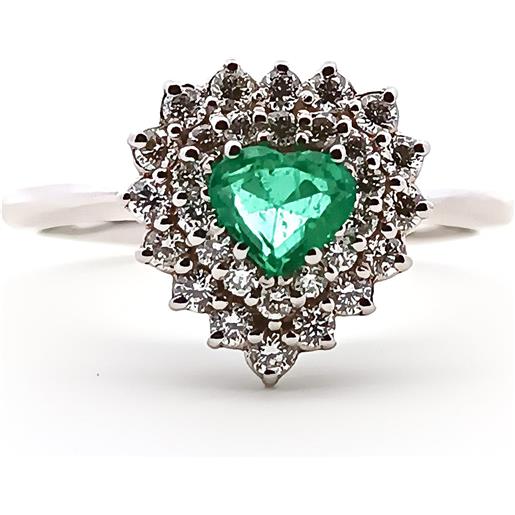 D'Arrigo anello cuore smeraldo D'Arrigo dar0258