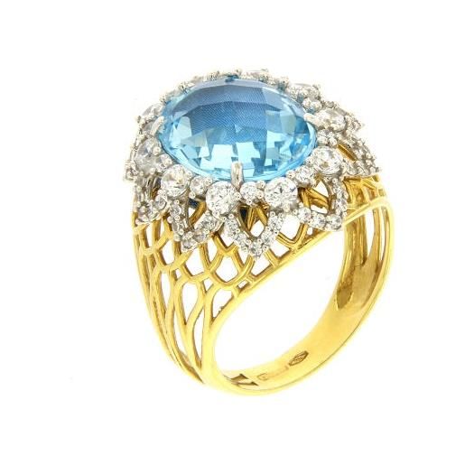 D'Arrigo anello topazio azzurro D'Arrigo dar0272
