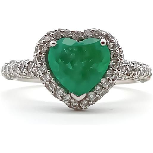D'Arrigo anello cuore smeraldo D'Arrigo dar0368