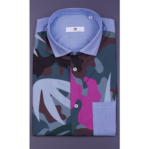 PMDS camicia PMDS mezza manica camouflage, colore militare