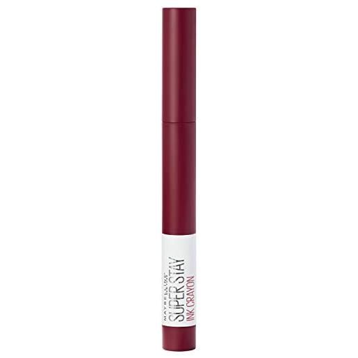 Maybelline pintalabios mate superstay ink crayon make it happen tono 55