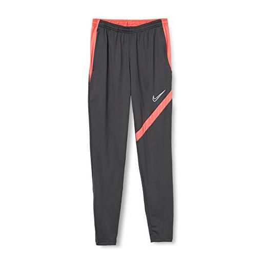 Nike df academy pro pantaloni anthracite/bright crimson/whit xxl
