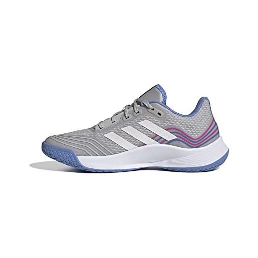 adidas novaflight volley , sneakers donna, grey two/ftwr white/silver dawn, 40 2/3 eu
