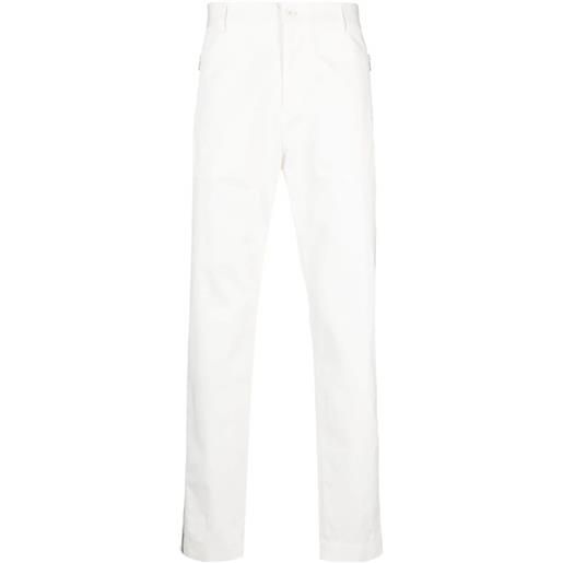 Moncler pantaloni affusolati con applicazione - bianco