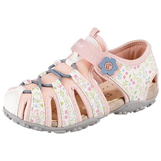 Geox jr sandal roxanne b, sandali, bambine e ragazze, rosa fuchsia lilac, 31 eu