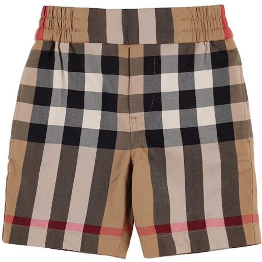 BURBERRY shorts in cotone check