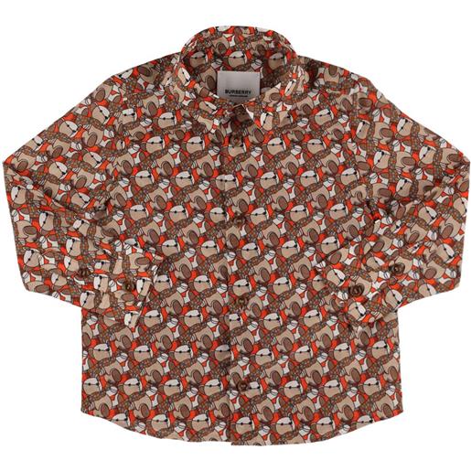 BURBERRY camicia in cotone e seta monogram