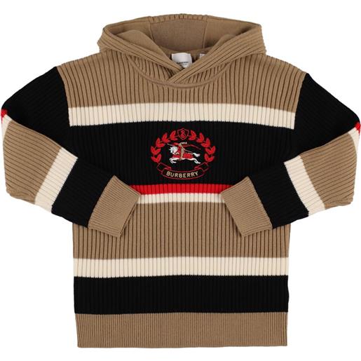 BURBERRY maglia in lana con logo