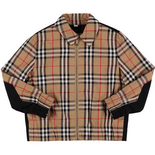 BURBERRY giacca in cotone check