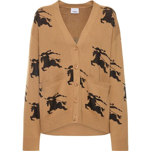 BURBERRY cardigan brittany in maglia jacquard