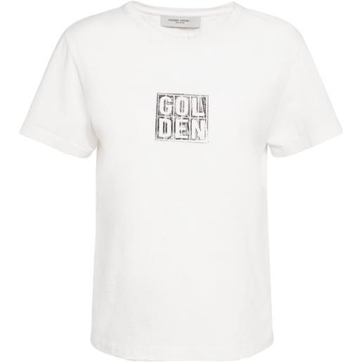 GOLDEN GOOSE t-shirt journey in cotone con stampa