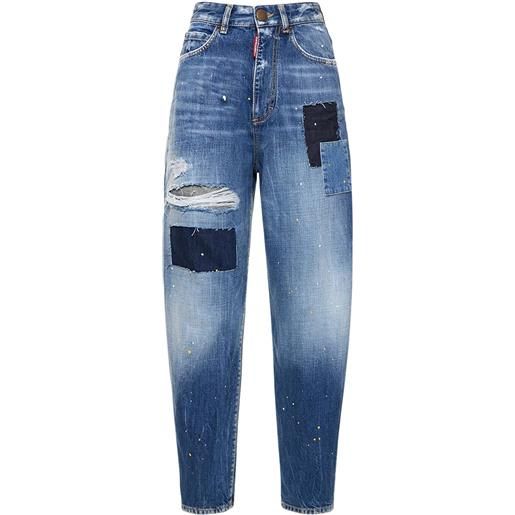 DSQUARED2 jeans vita alta sassoon patchwork