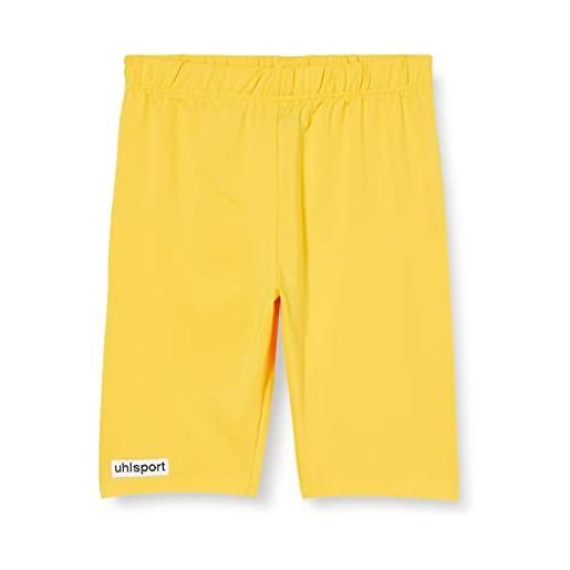 uhlsport - pantaloncini aderenti, 9-10 anni, ragazzo, 100314407, giallo, fr: m (taille fabricant: 10 ans)