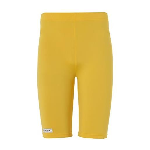 uhlsport shorts tight, pantaloncini stretti unisex-adulto, giallo (mais yellow), 140
