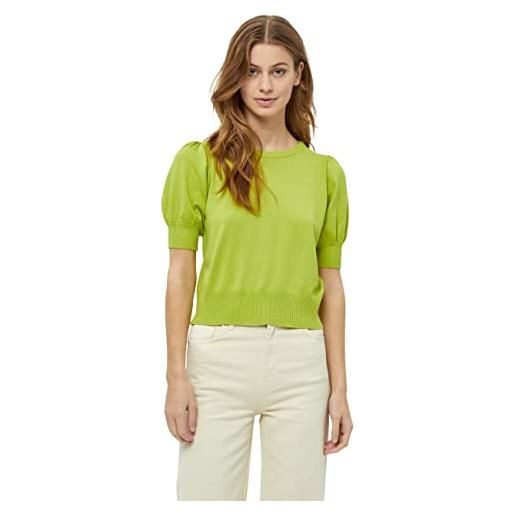 Minus liva knit tee, t-shirt lavorata a maglia donna, verde (476 frosted mint), xl