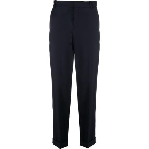 Balmain pantaloni crop dritti - blu