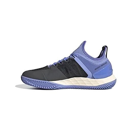 Adidas adizero ubersonic 4 w clay, sneaker donna, grey six/silver met. /violet fusion, 37 1/3 eu