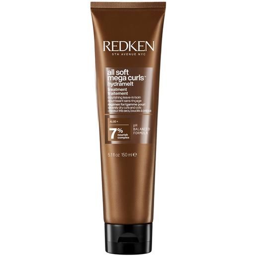 Redken cura senza risciacquo per capelli ricci e mossi secchi all soft mega curls hydramelt (treatment) 150 ml