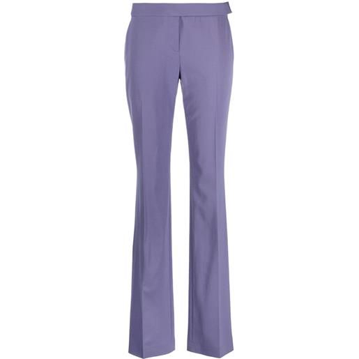 Stella McCartney pantaloni slim con pieghe - viola