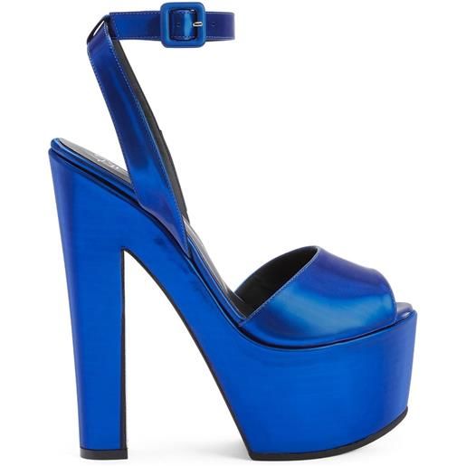 Giuseppe Zanotti sandali con plateau tarifa 170mm - blu