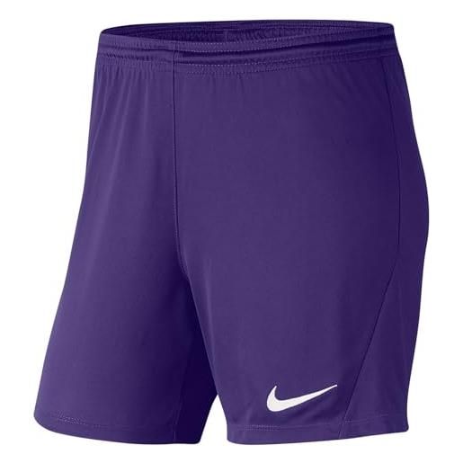 Nike knit soccer shorts w nk df park ii - pantaloncini nb k, court purple/white, bv6860-547, m