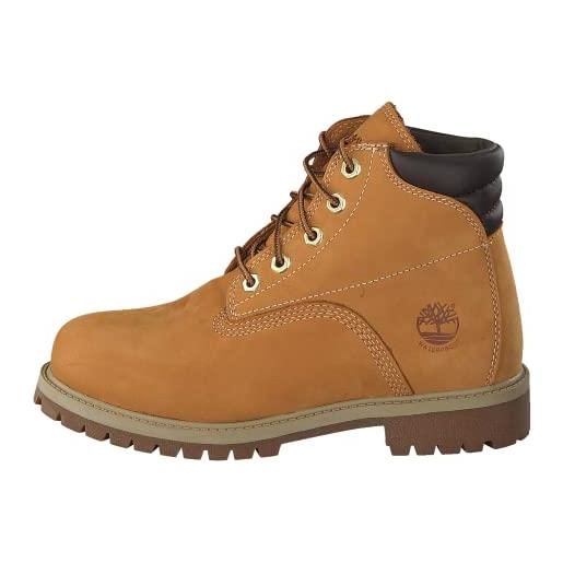 Timberland premium, stivali alla moda unisex-bambini, wheat nubuck, 21 eu