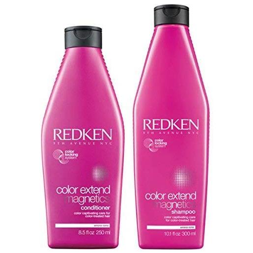 Redken, shampoo e balsamo color extend magnetic (etichetta in lingua italiana non garantita)