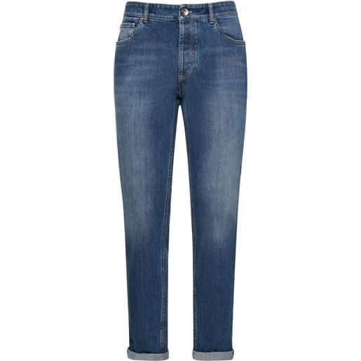 BRUNELLO CUCINELLI jeans in denim di cotone stonewashed