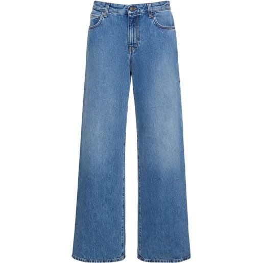 THE ROW jeans larghi eglitta in denim di cotone
