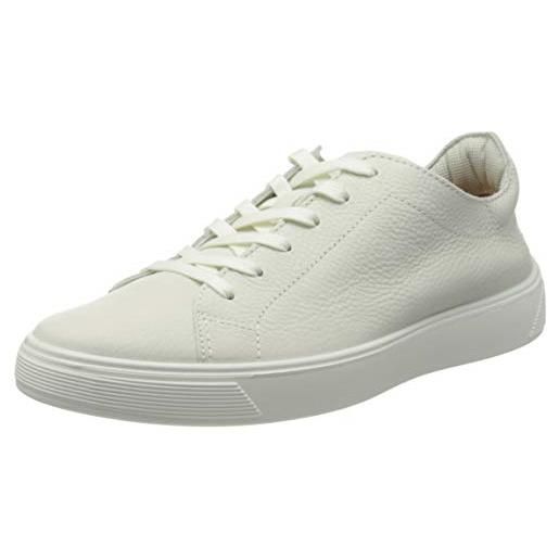 ECCO street tray m laced shoes, sneaker uomo, bianco, 43 eu