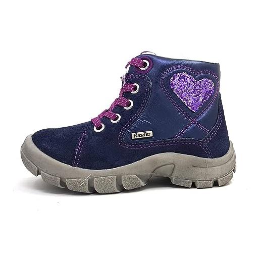 Richter kinderschuhe charly2, stivali da neve bambina, magenta viola, 25 eu