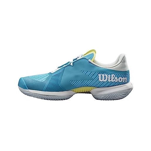 Wilson kaos swift 1.5 clay, sneaker donna, algiers blue/white/sunny lime, 36 2/3 eu