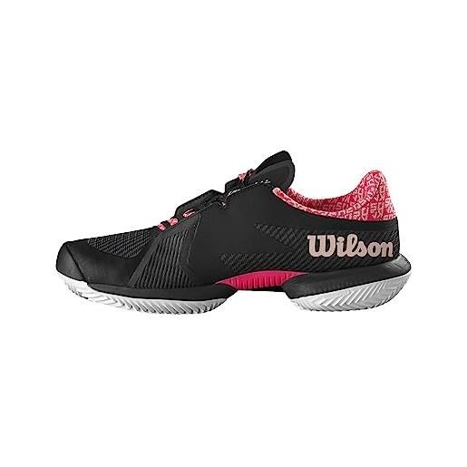 Wilson kaos swift 1.5 clay, sneaker donna, black/phantom/diva pink, 36 2/3 eu