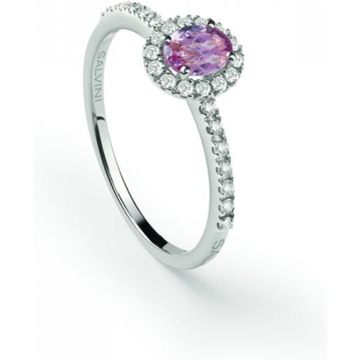 Salvini anello dora diamanti e zaffiro rosa