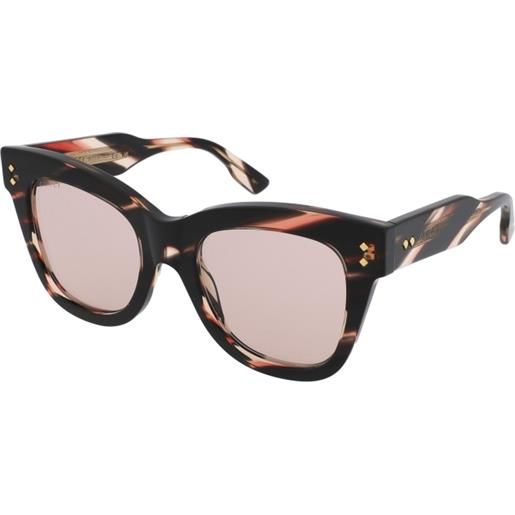 Gucci gg1082s 002 | occhiali da sole graduati o non graduati | plastica | quadrati | havana, rosa | adrialenti