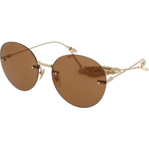 Gucci gg1149s 003 | occhiali da sole graduati o non graduati | metallo | tondi | oro | adrialenti