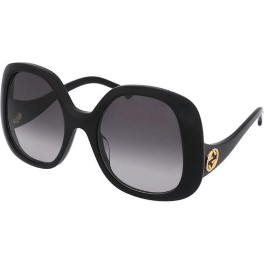 Gucci gg1235s 001 | occhiali da sole graduati o non graduati | plastica | oversize | nero | adrialenti