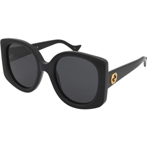 Gucci gg1257s 001 | occhiali da sole graduati o non graduati | plastica | oversize | nero | adrialenti