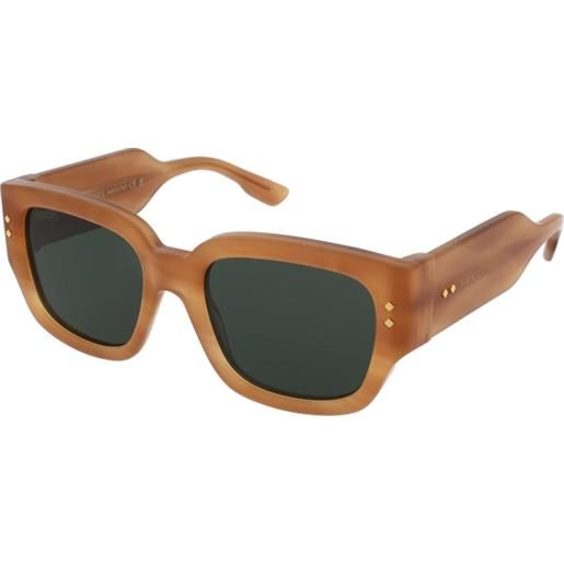 Gucci gg1261s 004 | occhiali da sole graduati o non graduati | unisex | plastica | quadrati | havana, marrone | adrialenti