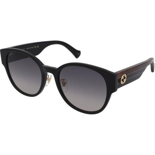 Gucci gg1304sk 001 | occhiali da sole graduati o non graduati | prova online | plastica | tondi | nero | adrialenti
