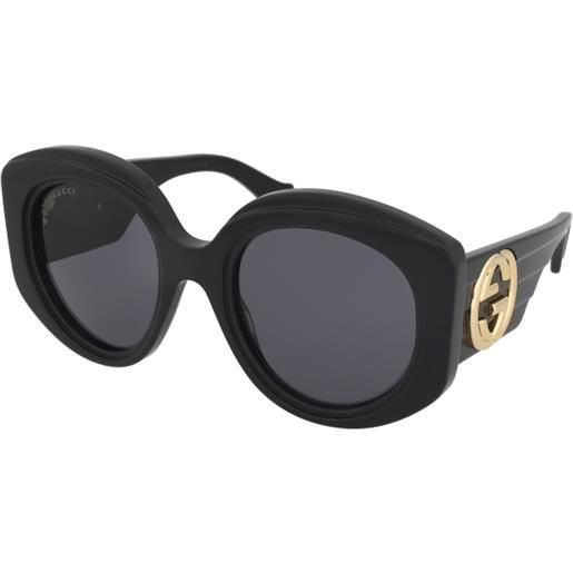 Gucci gg1308s 001 | occhiali da sole graduati o non graduati | plastica | oversize | nero | adrialenti