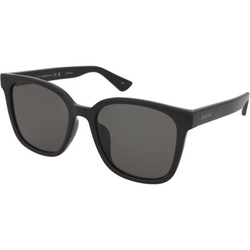 Gucci gg1346sk 001 | occhiali da sole graduati o non graduati | prova online | plastica | quadrati | nero | adrialenti