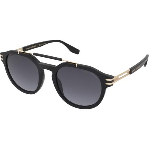 Marc Jacobs marc 675/s 807/9o | occhiali da sole graduati o non graduati | prova online | unisex | plastica | tondi | nero, oro | adrialenti