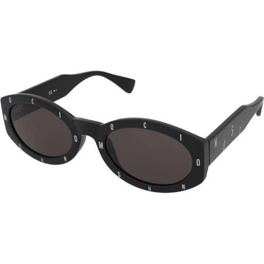 Moschino mos141/s 807/ir | occhiali da sole graduati o non graduati | plastica | ovali / ellittici | nero | adrialenti