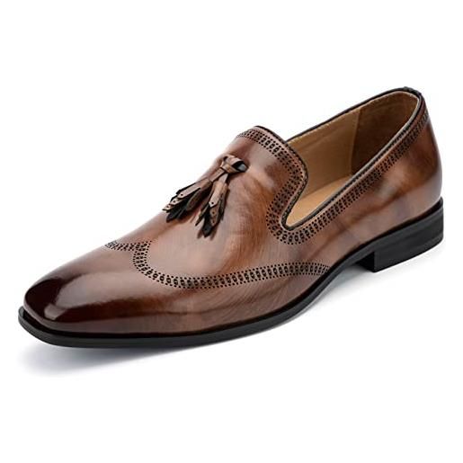 MEIJIANA mocassini uomo scarpe eleganti scarpe estive uomo casual slip on scarpe, nero-01, 44 eu (11 uk)